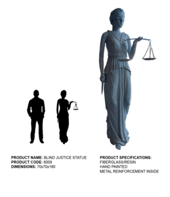 Blind Justice Statue