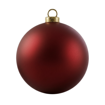 Christmas Red Plain Ball