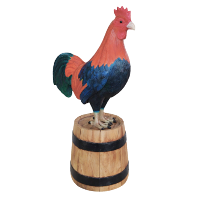 Rooster in Bucket