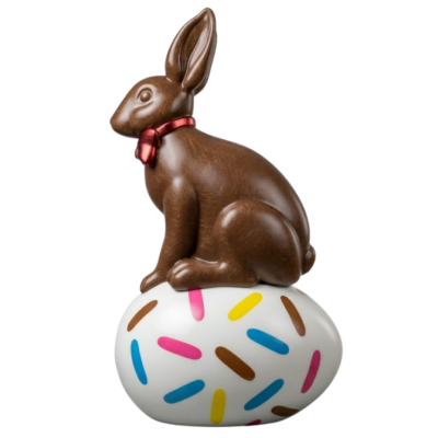 Choco Bunny Sitting on an Egg