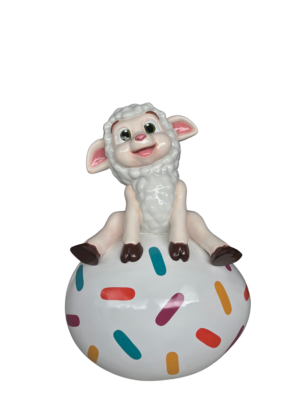 Lamb Sitting on an Egg