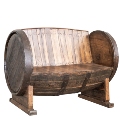 Aged Barrel Bench